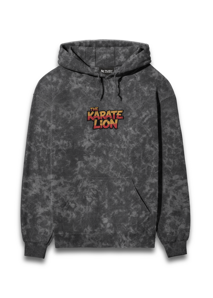 Lion Spirit Acid Wash Hooded Sweatshirt
