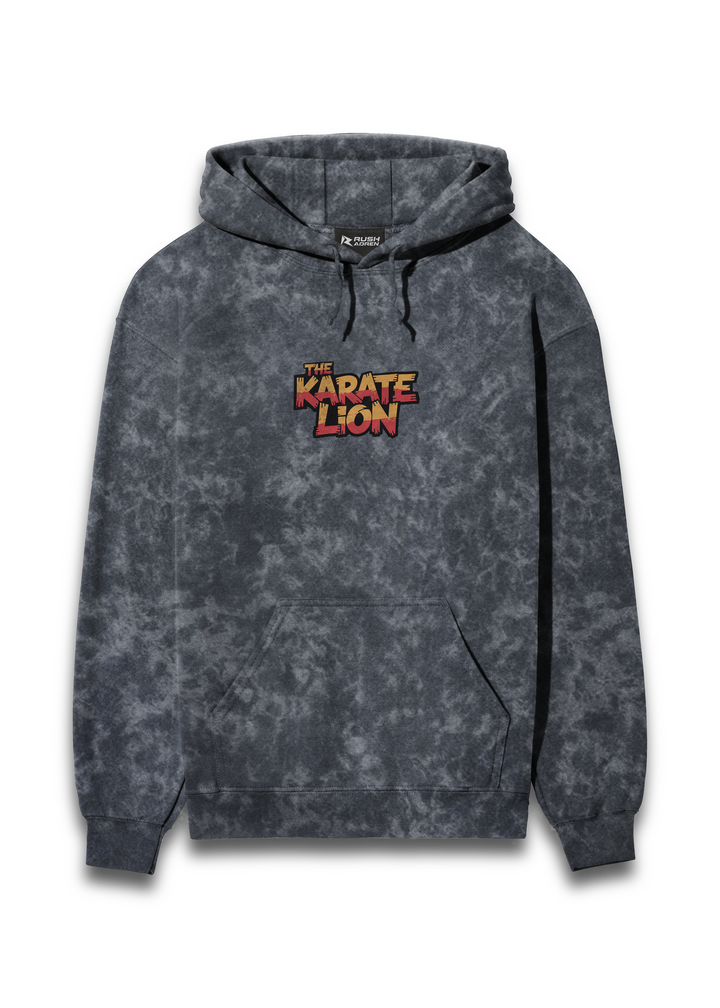 Lion Spirit Acid Wash Hooded Sweatshirt