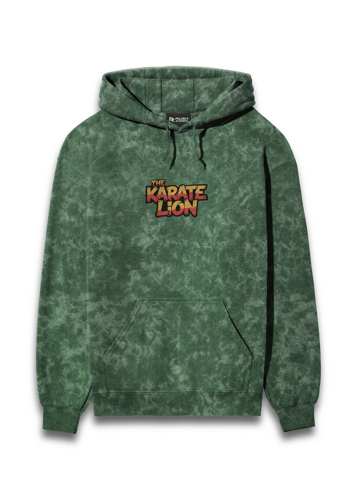 Lion Spirit Acid Wash Hooded Sweatshirt