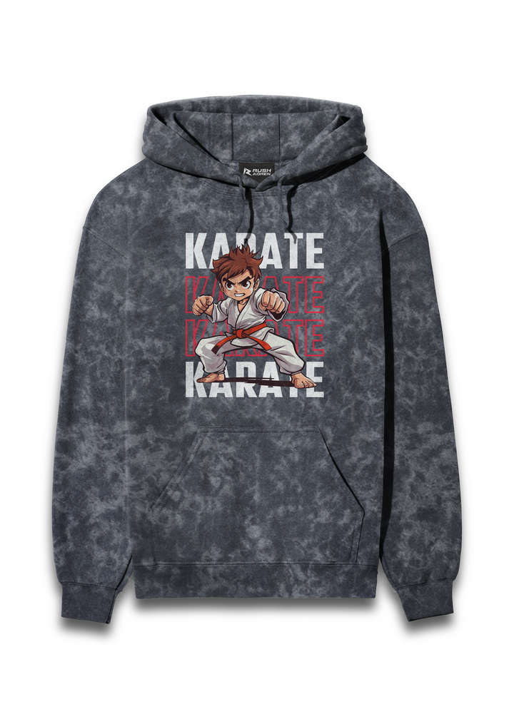 Karate Champ Acid Wash Hoodie