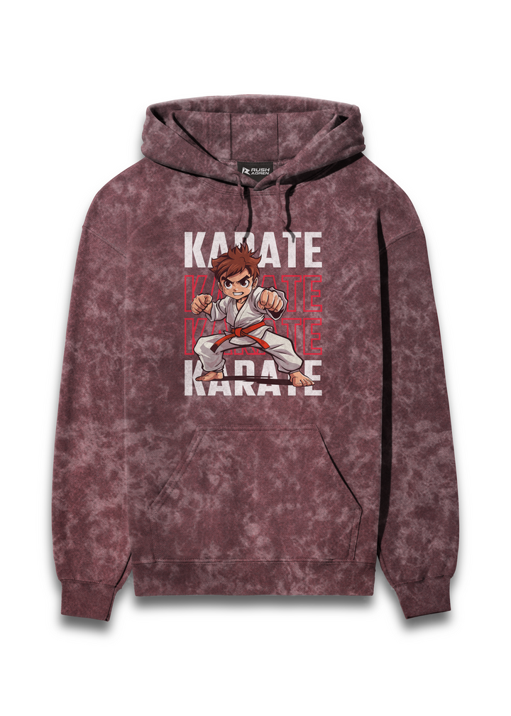 Karate Champ Acid Wash Hoodie