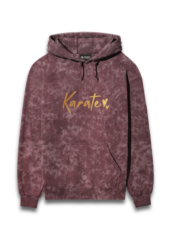 Men's Gold Script Acid Wash Hoodie
