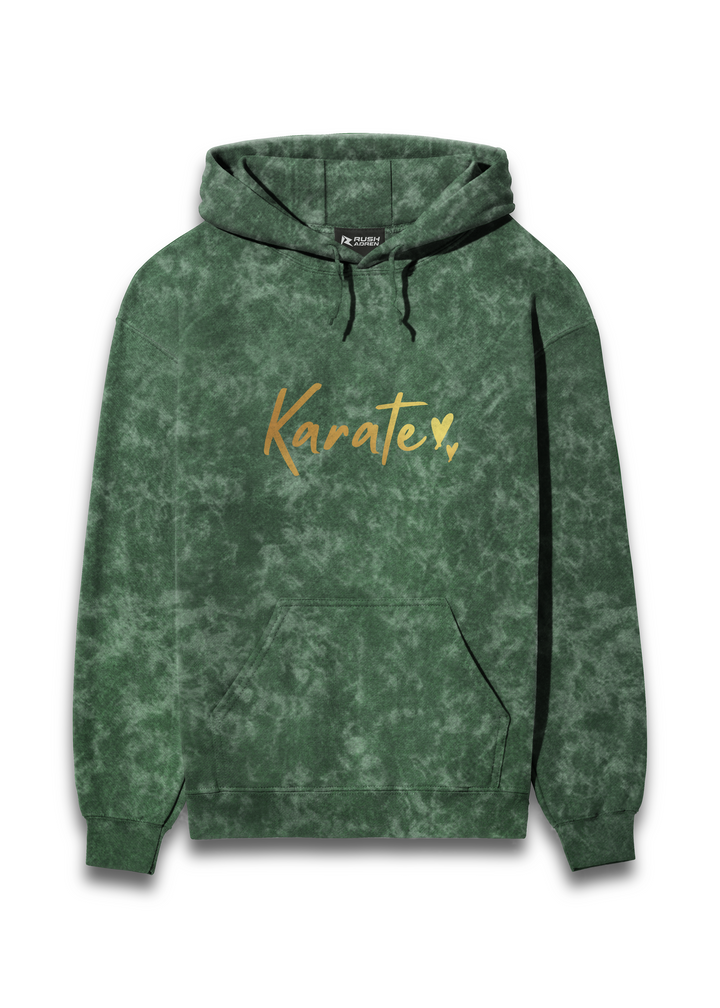 Men's Gold Script Acid Wash Hoodie