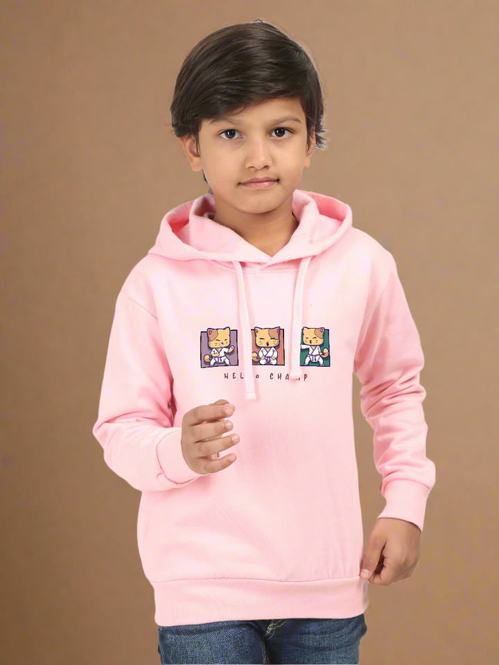 Boys Hello Champ Classic Hoodie