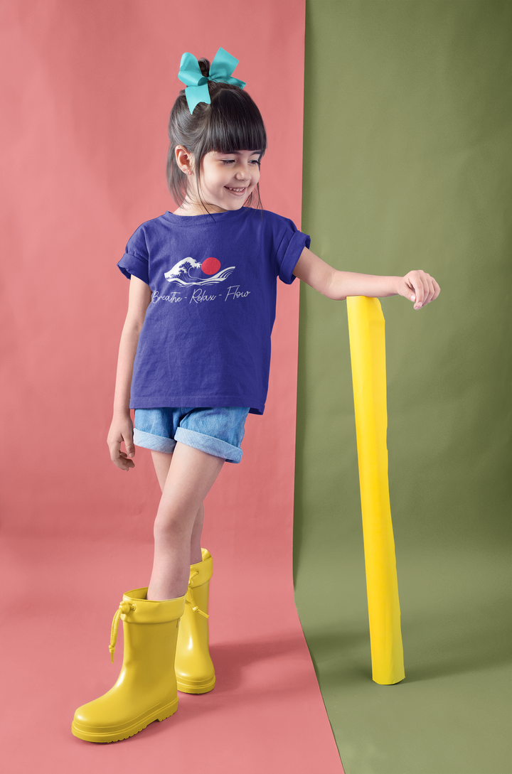 Breathe – Relax – Flow - Girl's Crew Neck T-Shirt