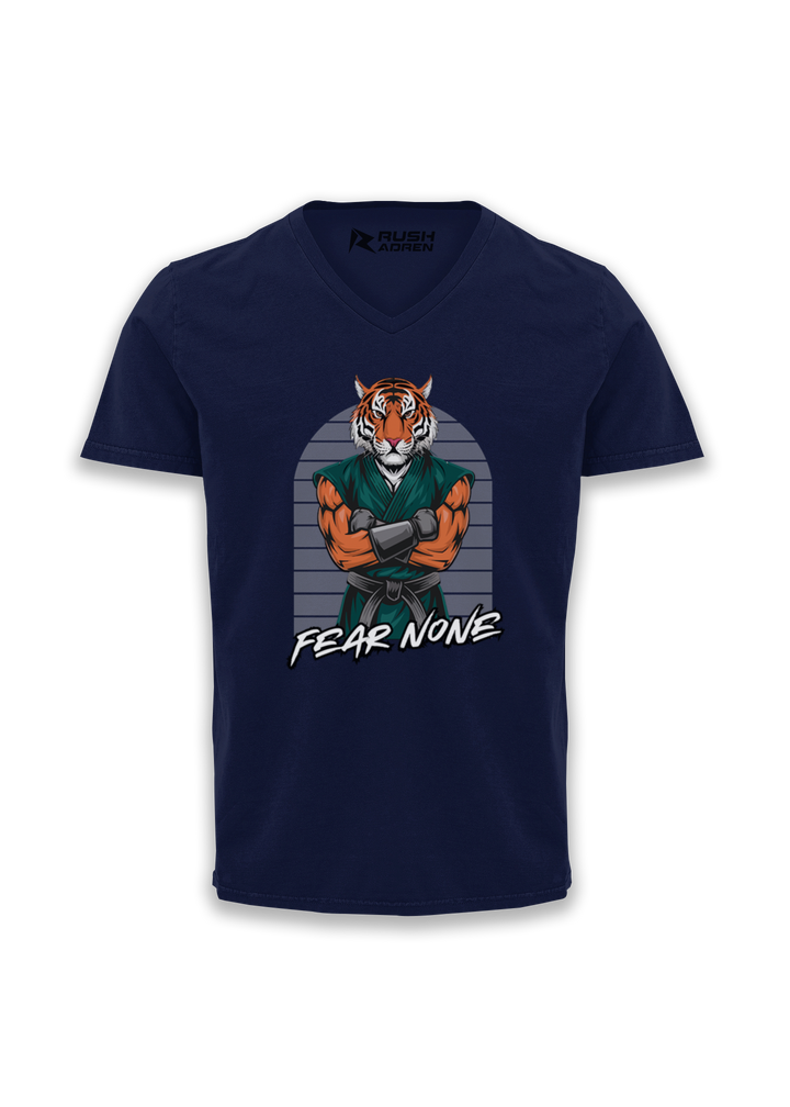 Tiger Warrior V-neck T-Shirt