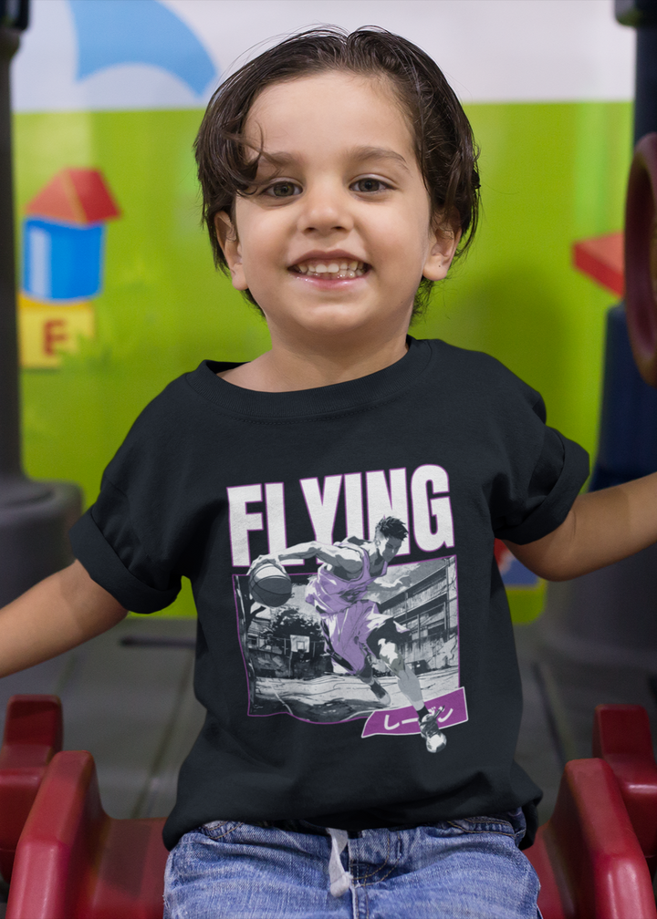 Flying Basketball Anime - Kid's Crew Neck T-Shirt