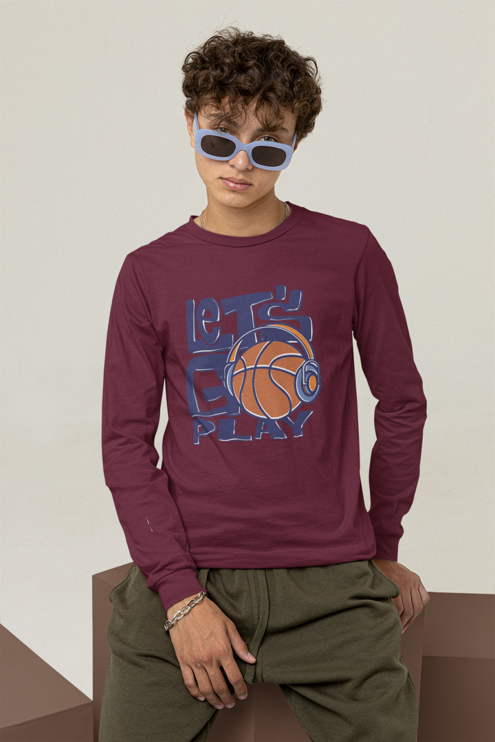 Let's Go Play - Men's Full Sleeve T-Shirt