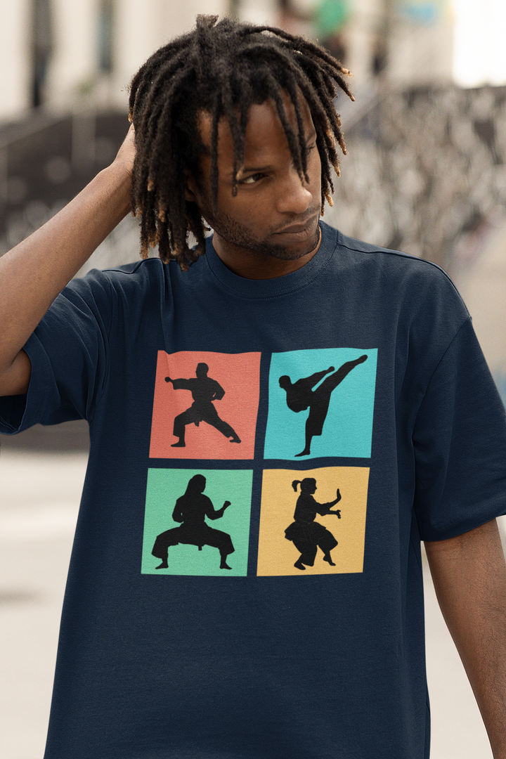 Karate Moves Terry Oversized T-Shirt