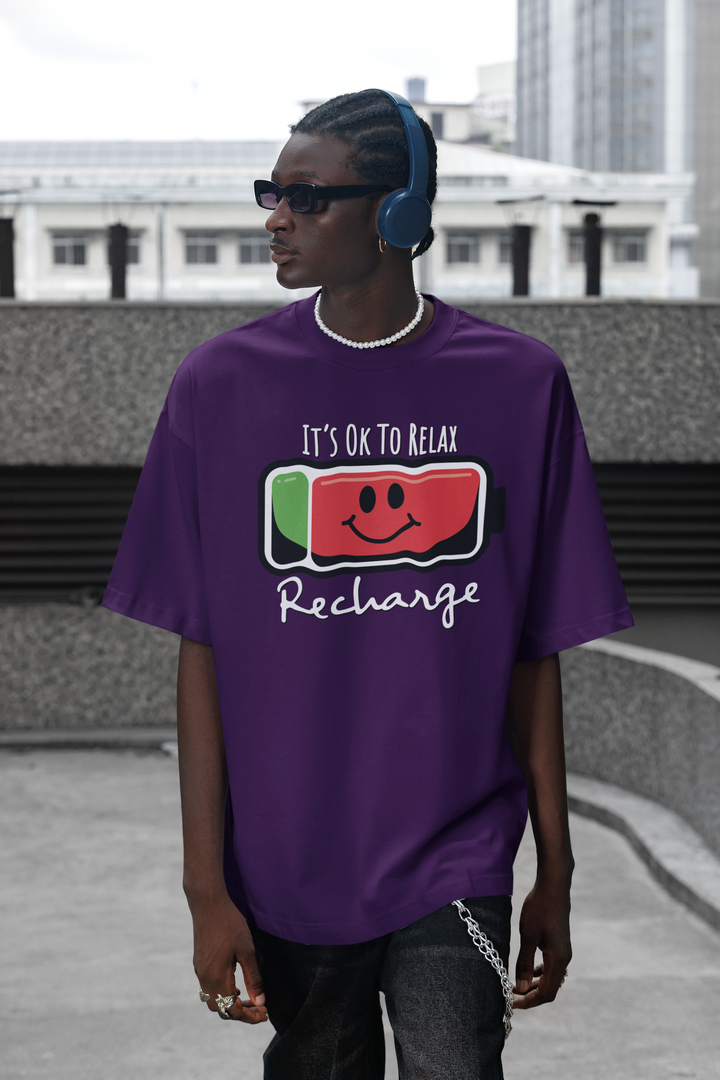 It’s OK to Relax Recharge Oversized T-Shirt