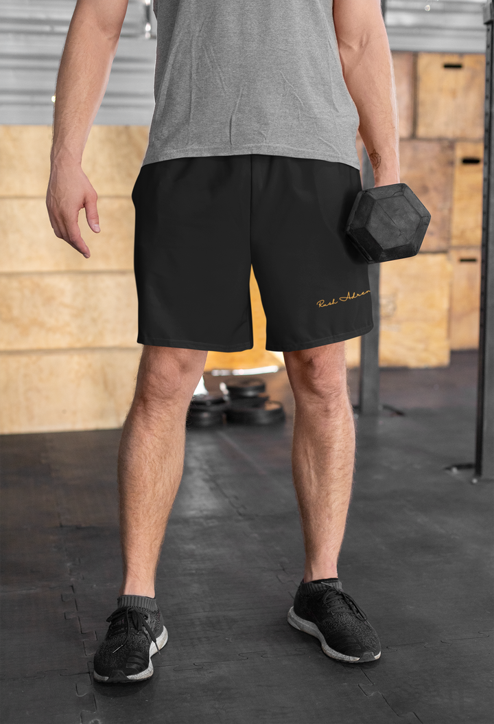 Fierce Lion Embroidered Terry Shorts