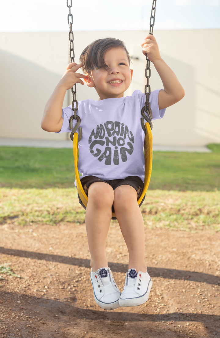 No Pain No Gain - Gym Boy's Crew Neck T-Shirt