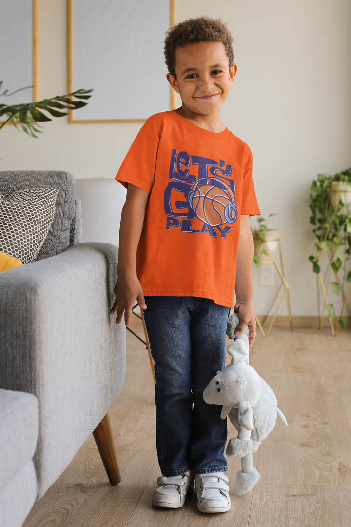 Let's Go Play - Boy's Crew Neck T-Shirt