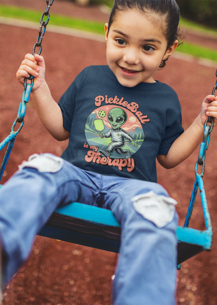 Pickleball is My Therapy - Girl's Crew Neck T-Shirt