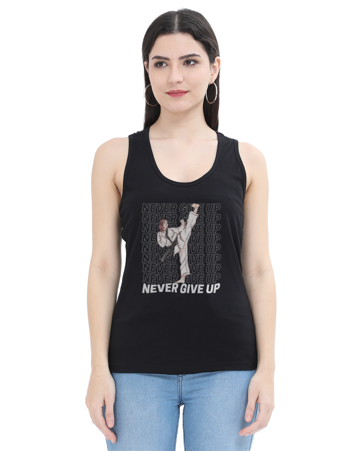 Karate Never Give Up Tank Top