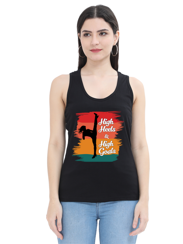 High Heels, High Goals Tank Top