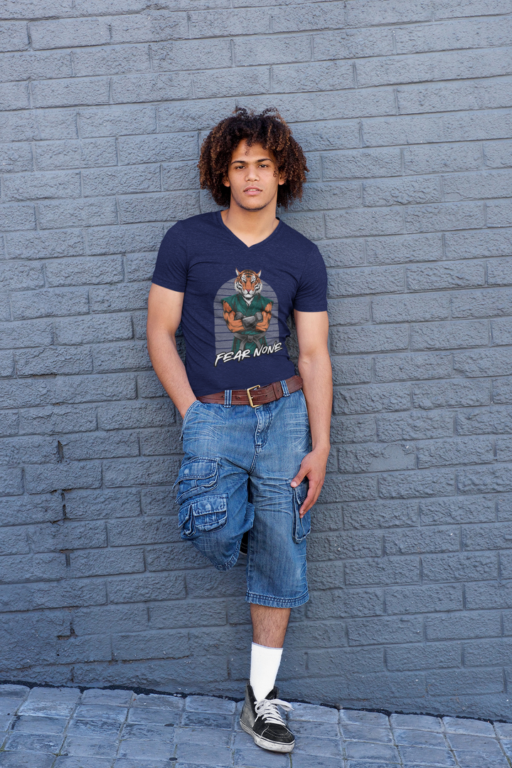 Tiger Warrior V-neck T-Shirt