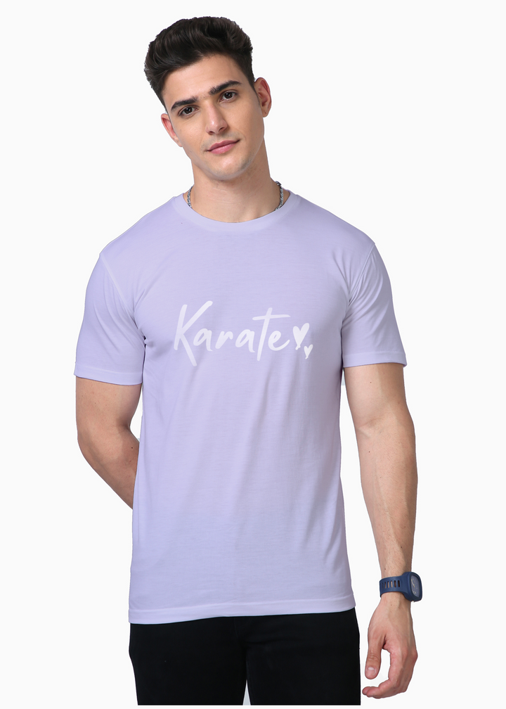 Men's Karate Silver Vinyl Supima T-Shirt