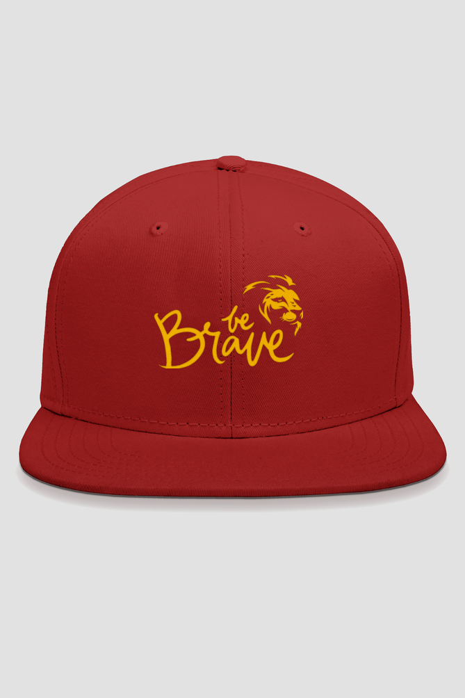 Be Brave Embroidered Snapback Cap