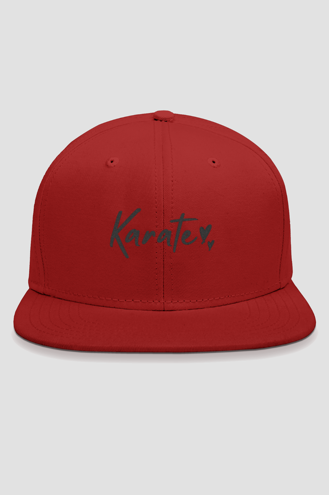 Karate Embroidered Snapback Cap