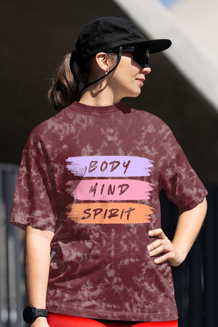Mindful Living Acid Wash Oversized T-shirt