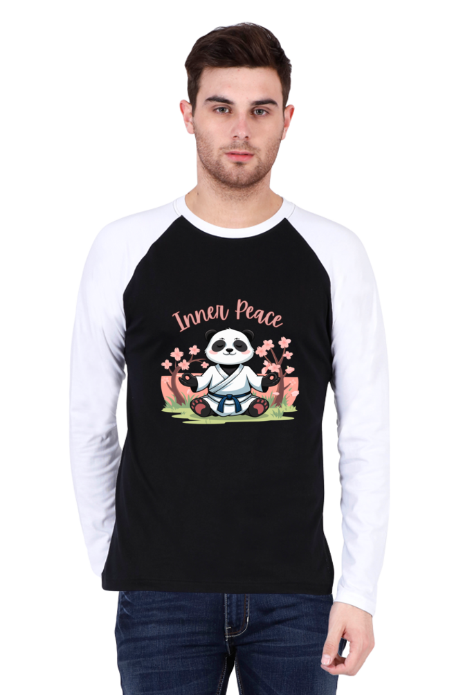 Inner Peace Panda Raglan T-Shirt