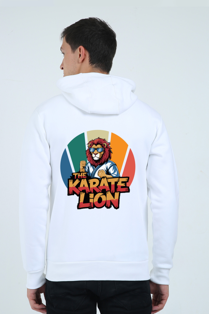 Men's Karate Lion Graphic Hoodie