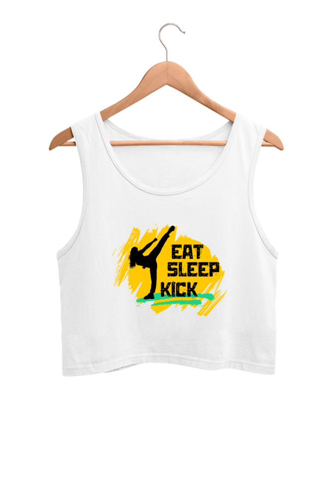 Eat Sleep Kick Crop Tank