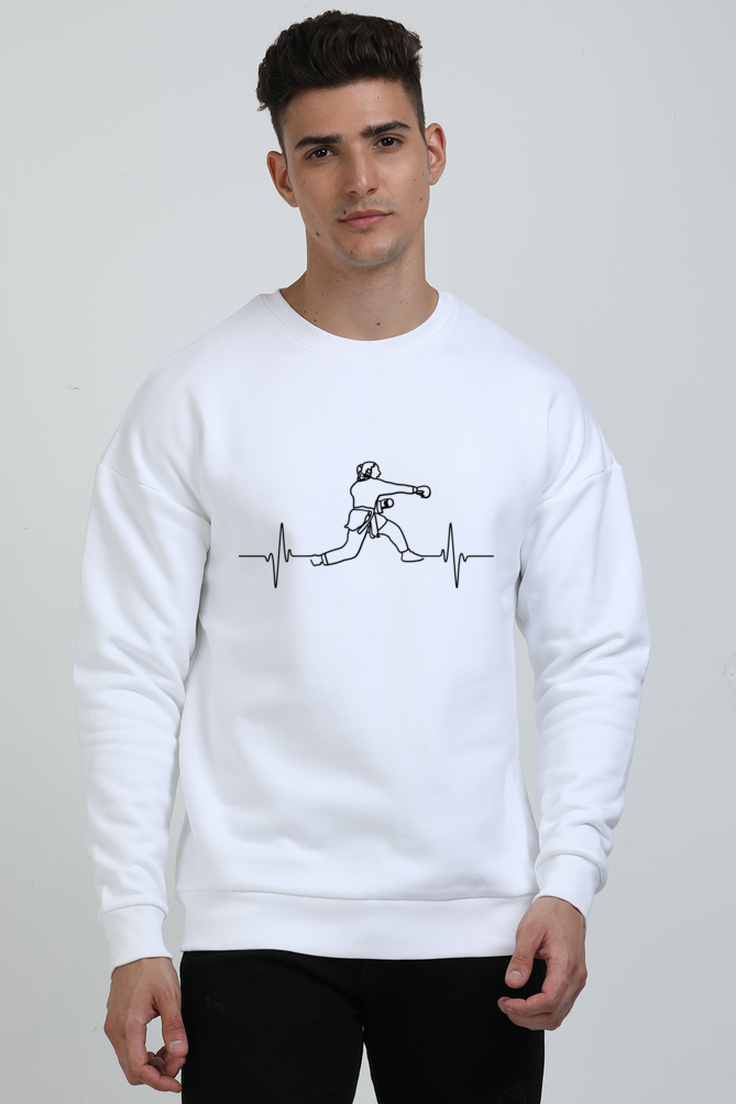 Karate Pulse Oversized Premium Sweatshirts