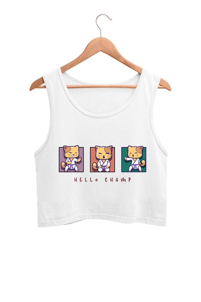 Women's Hello Champ Crop Tank