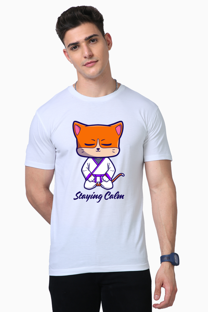 Zen Cat Karate Supima T-Shirt