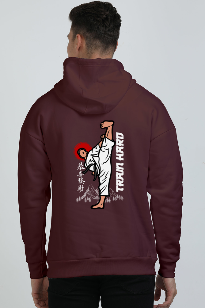 Train Hard Karate Oversized Hoodie