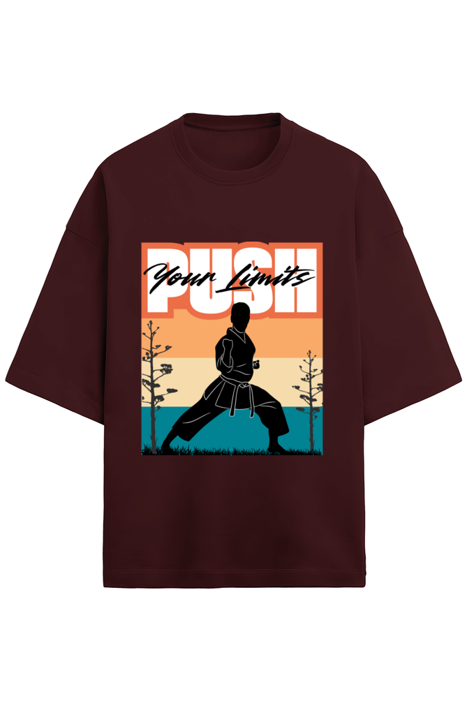 PUSH YOUR LIMITS Terry Oversized T-Shirt