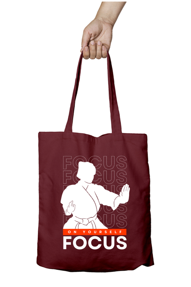 Karate Focus Zipper Tote Bag