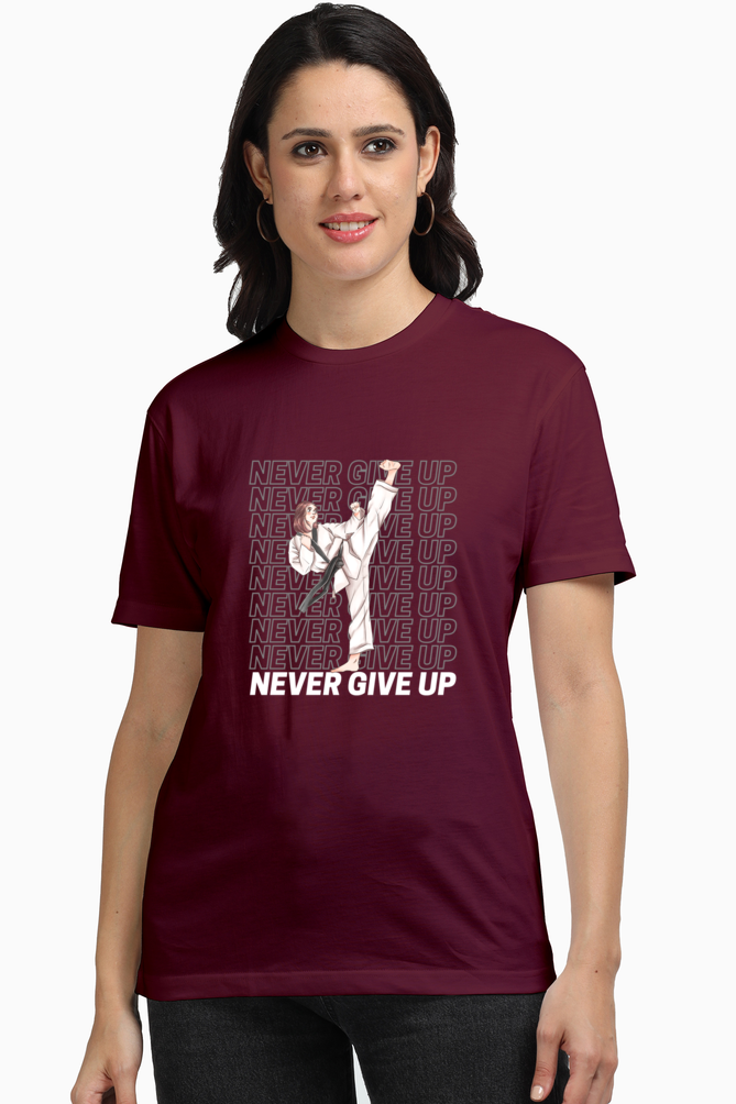 Karate Never Give Up Supima T-Shirt