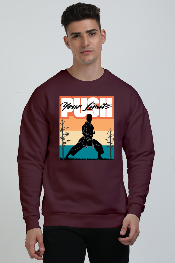 PUSH YOUR LIMITS Oversized Sweatshirt