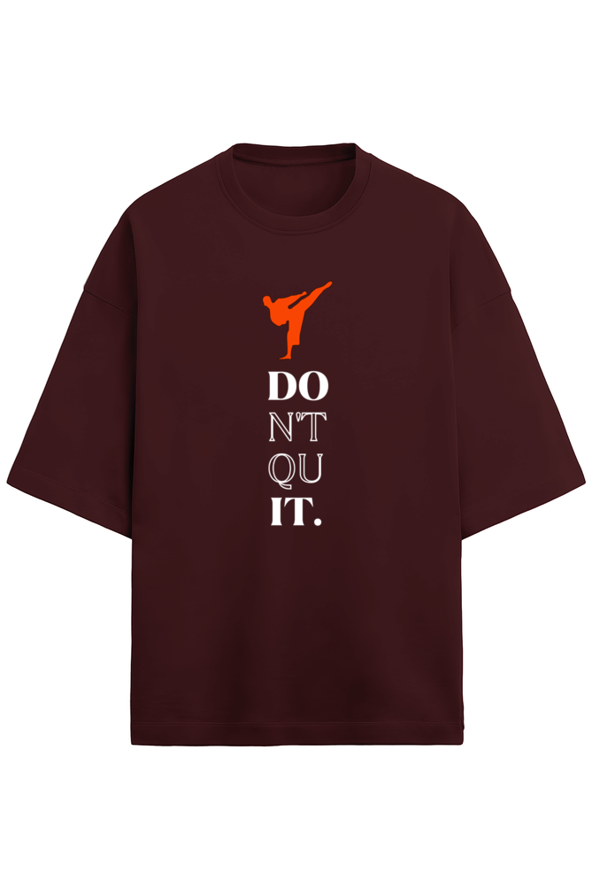 Don’t Quit Karate Terry Oversized T-Shirt