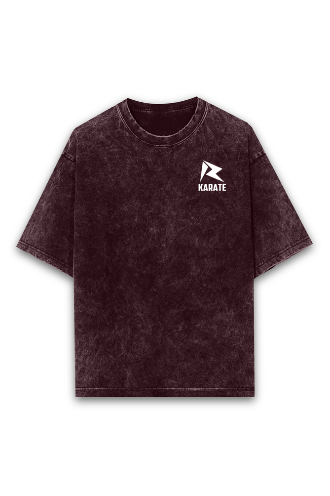 Eat Sleep Kick Acid Wash Oversized T-shirt