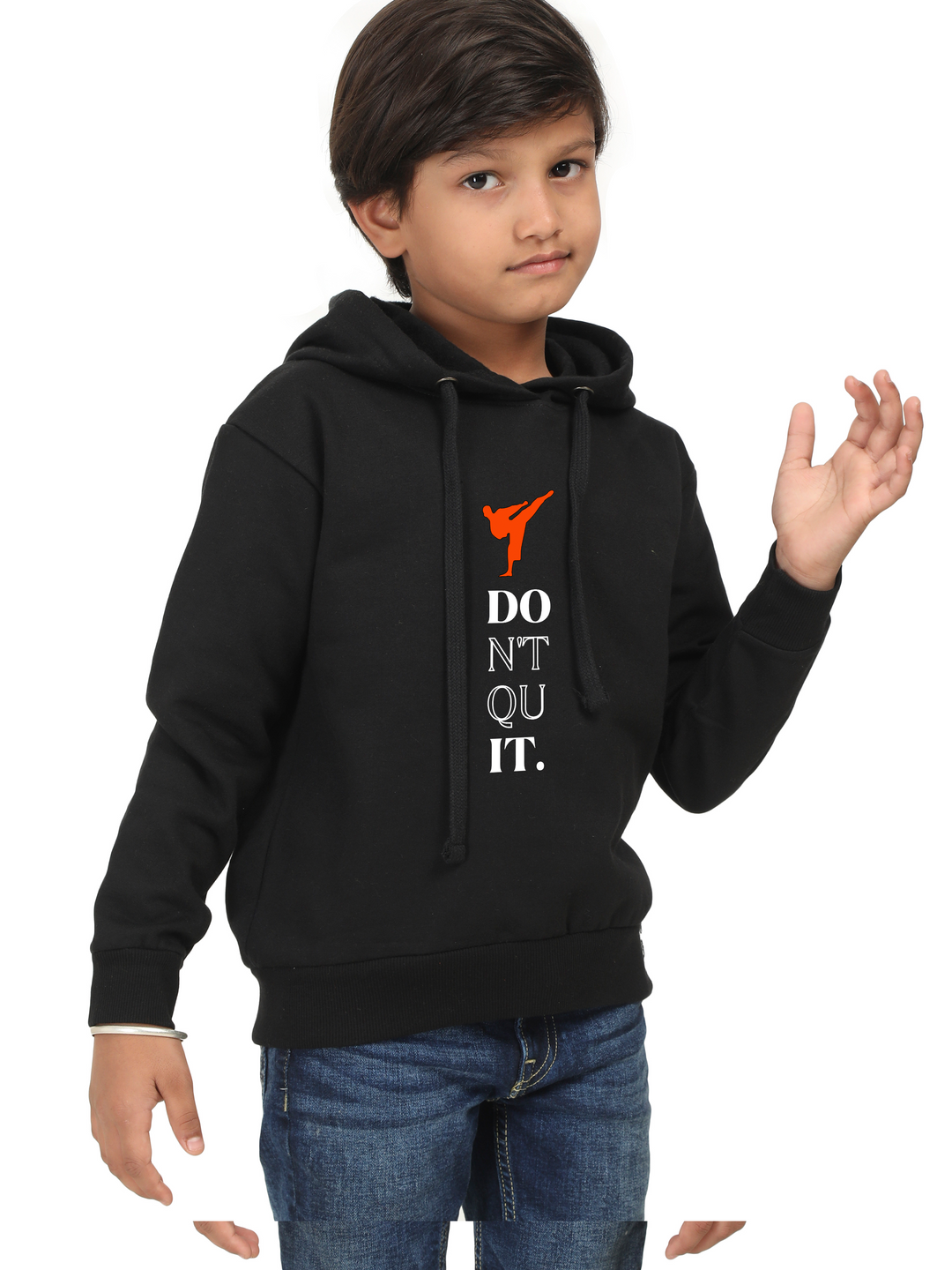 Don’t Quit Boys Karate Hoodie