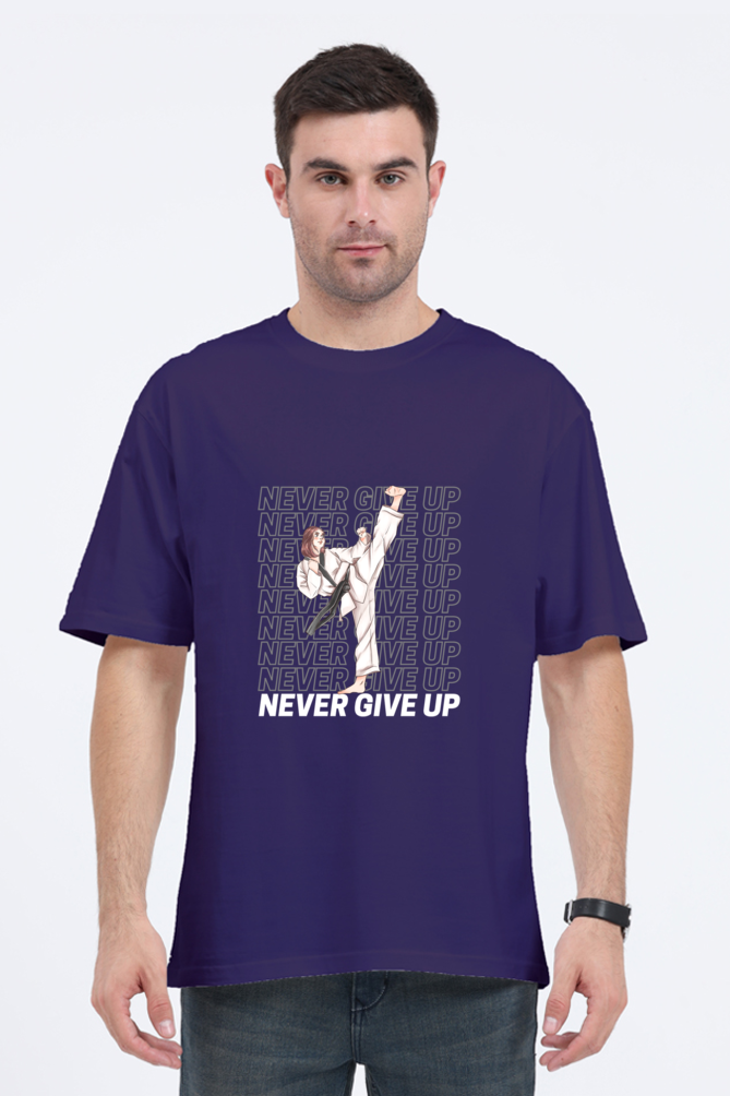 Karate Never Give Up Oversized T-Shirt