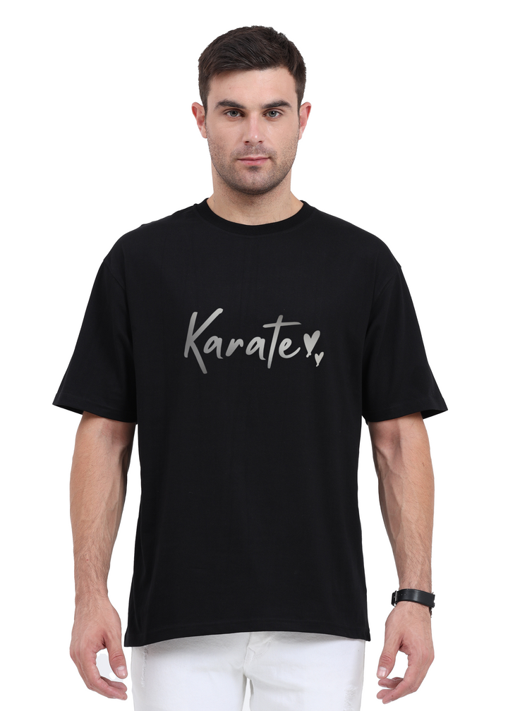 Karate Silver Script Oversized T-Shirt