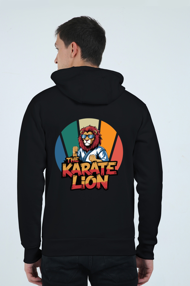 Men's Karate Lion Graphic Hoodie