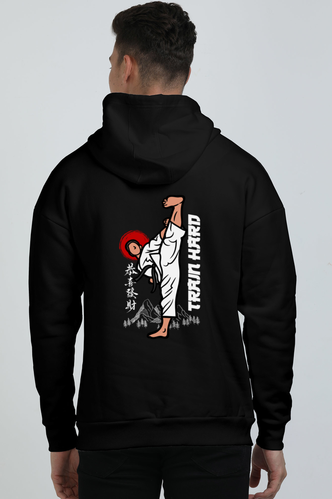 Train Hard Karate Oversized Hoodie