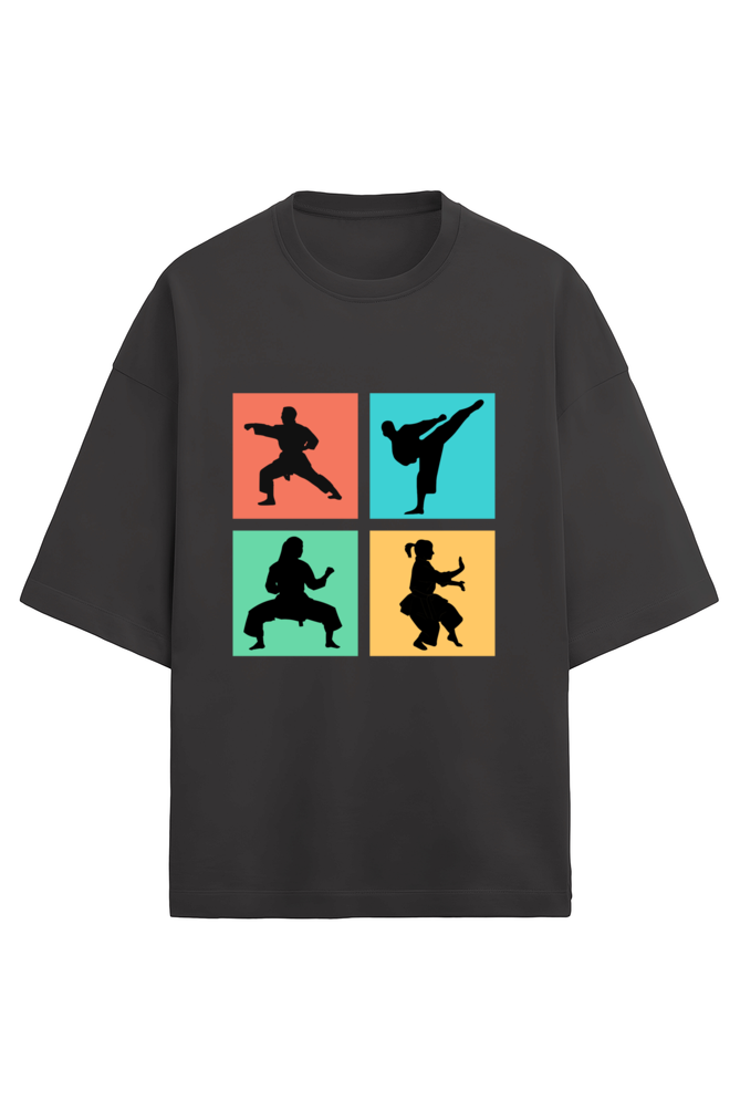 Karate Moves Terry Oversized T-Shirt