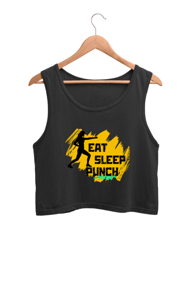 Eat Sleep Punch Crop Tank