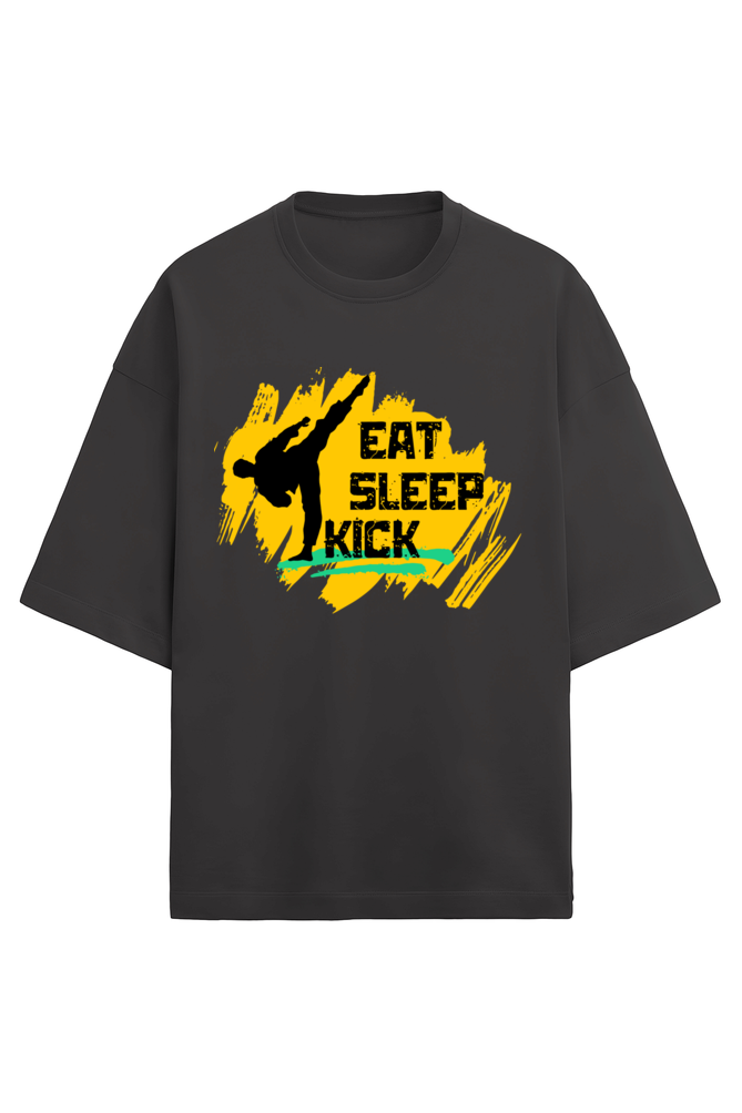 Eat Sleep Kick Terry Oversized T-Shirt