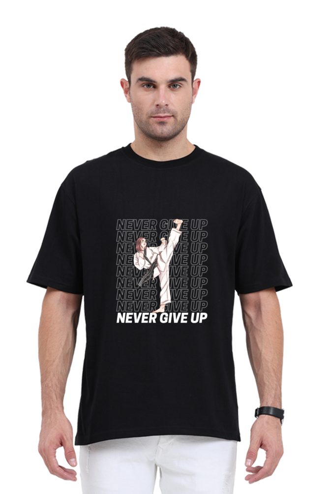 Karate Never Give Up Oversized T-Shirt