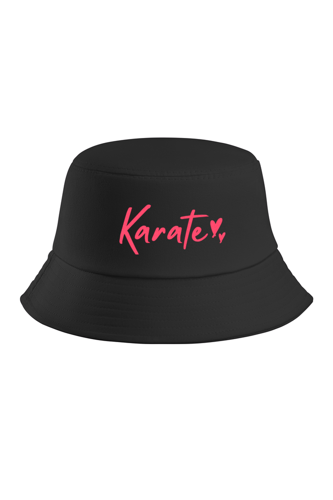 RUSH Karate Embroidered Black Bucket Hat