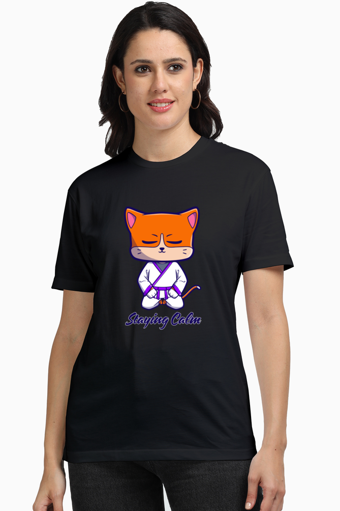 Zen Cat Karate Supima T-Shirt