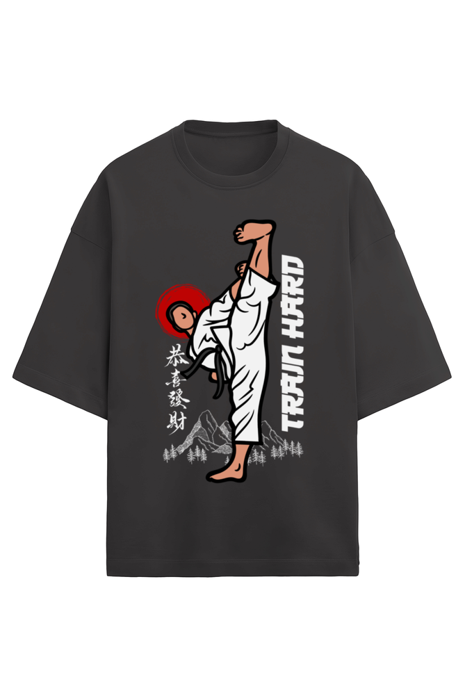 Train Hard Terry Oversized T-Shirt